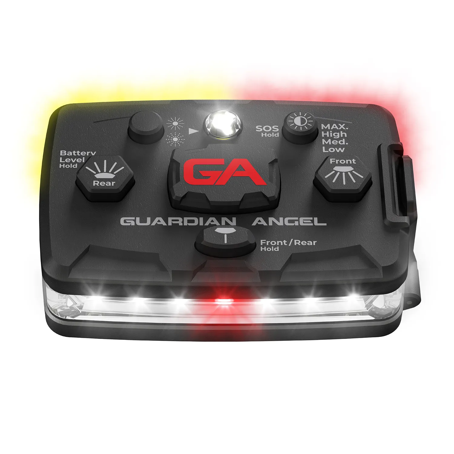 Guardian Angel Elite Series sikkerhedslygte hvid/rød-gul 800lm