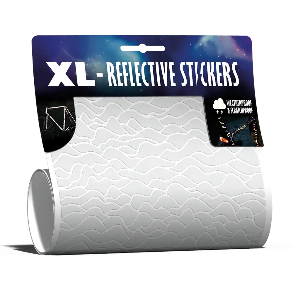 Reflective Berlin XL Sticker Kit Flow refleksklistermærker black