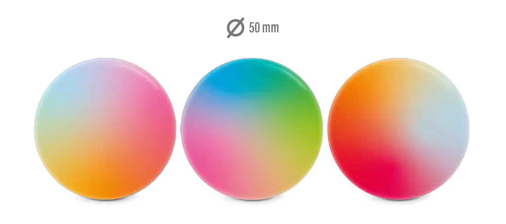 Reflective Berlin Harmony reflekspins rainbow 3-pak 50 mm