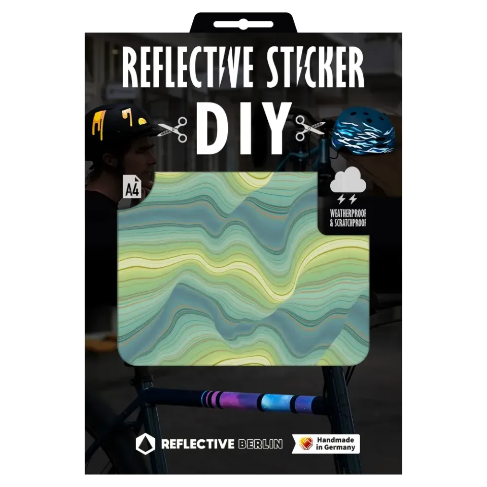 Reflective Berlin DIY Sticker Abyss refleksfolie neon