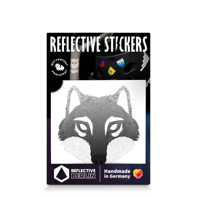 Reflective Berlin Wolf refleksmærke grå