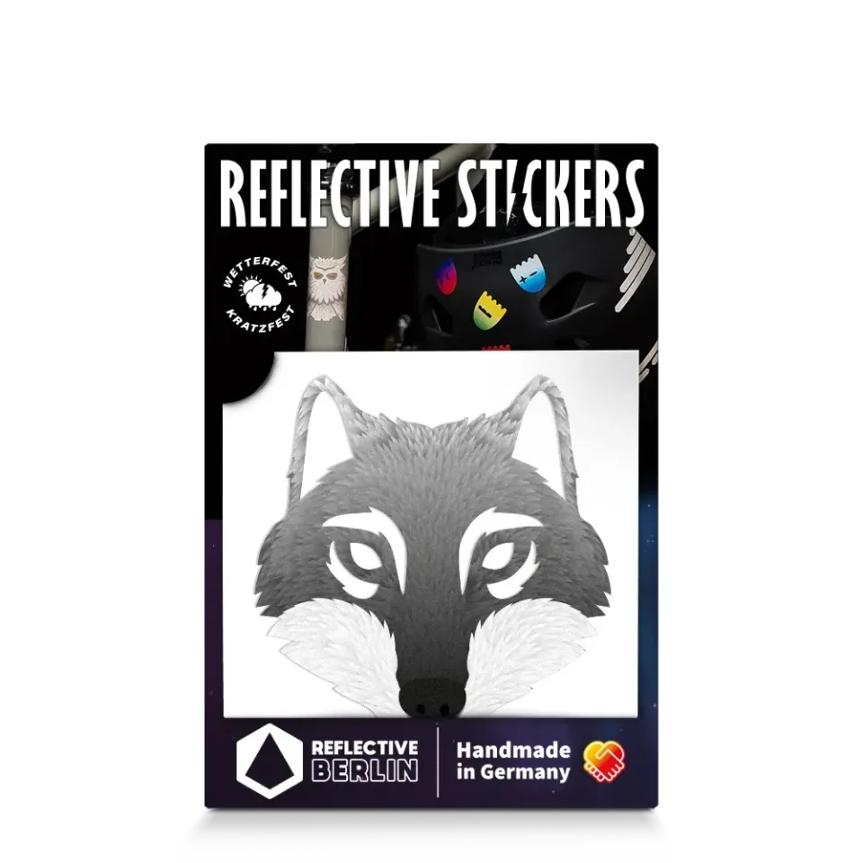 Reflective Berlin Wolf refleksmærke grå
