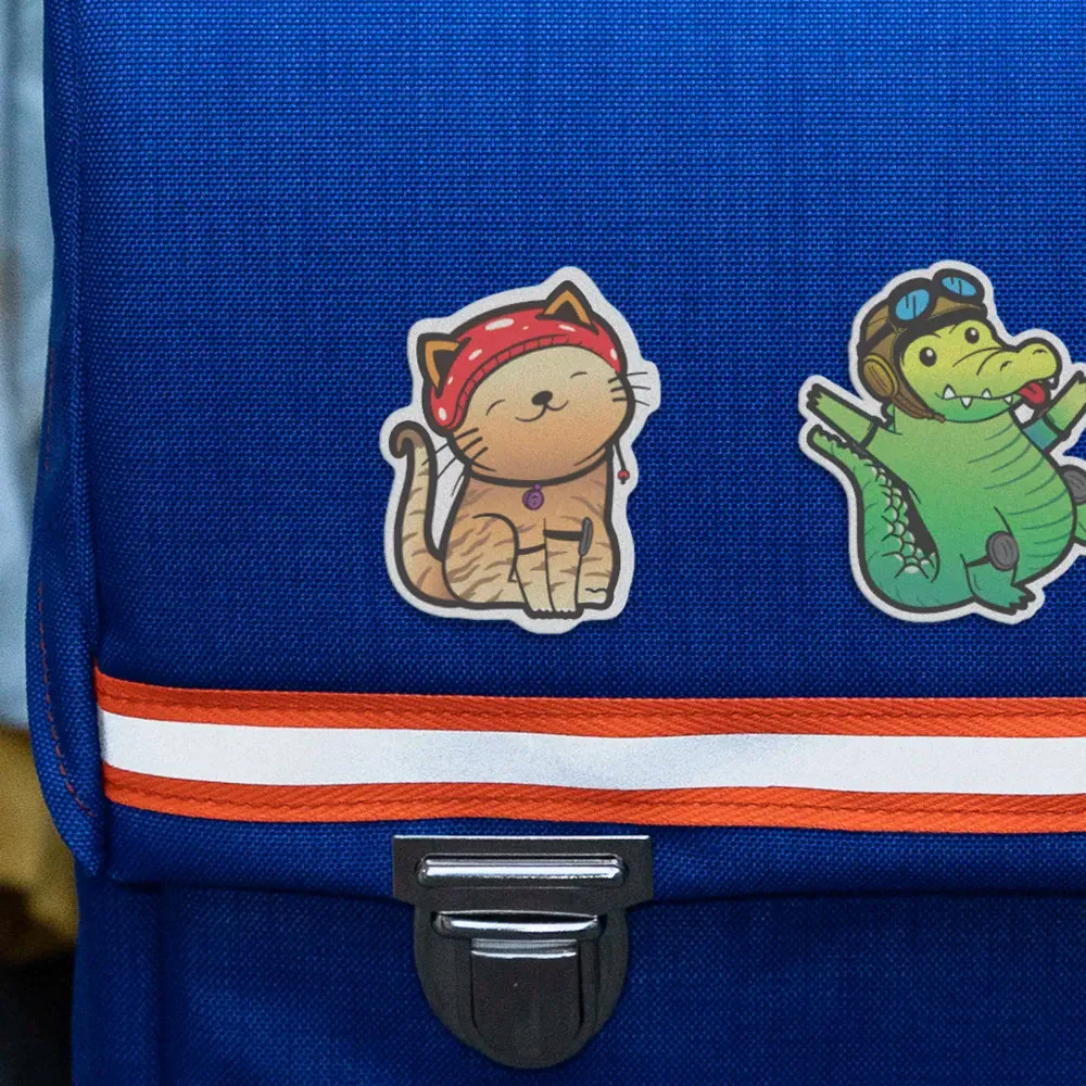 Reflective Berlin Friends Miez tekstilsticker kat refleks