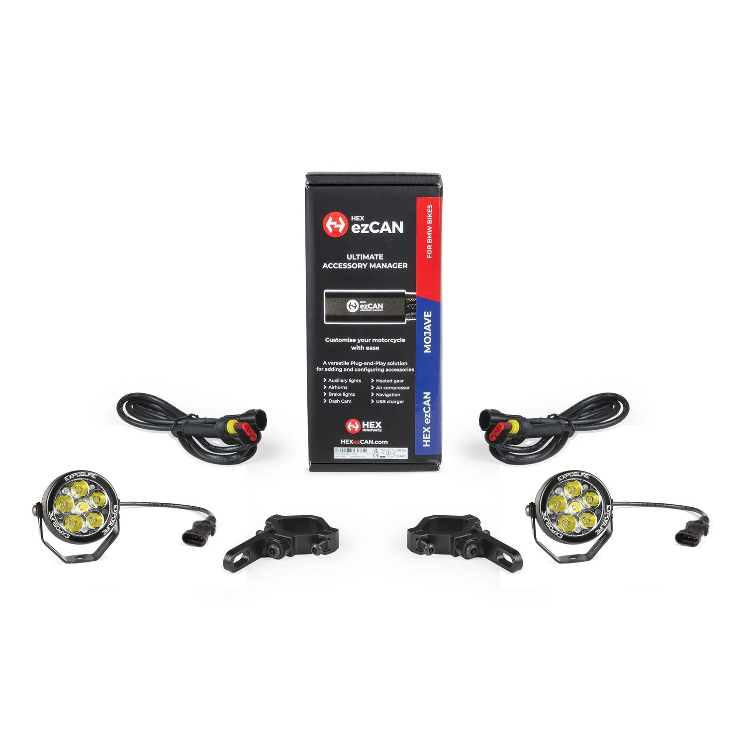Exposure Lights Radial 6 motorcykel lygtesæt EZCAN