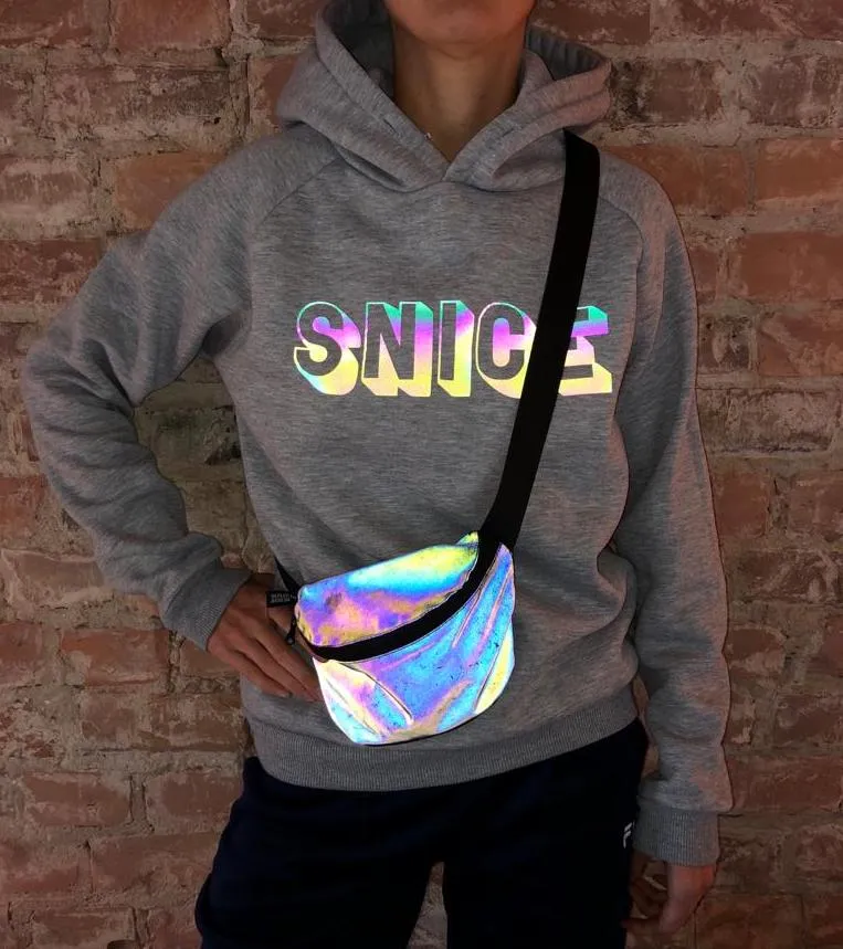 Reflective Berlin Pouch bæltetaske regnbue