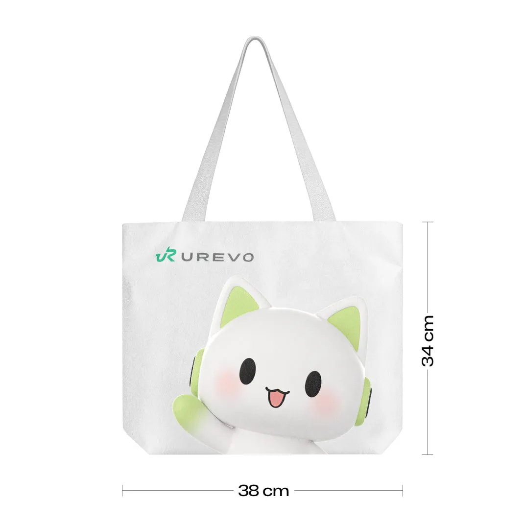 Urevo Waterproof Magnetic totebag hvid vandtæt