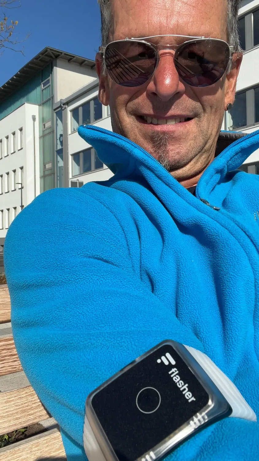 Flasher Duo LED armbånd 2-pak til cykel