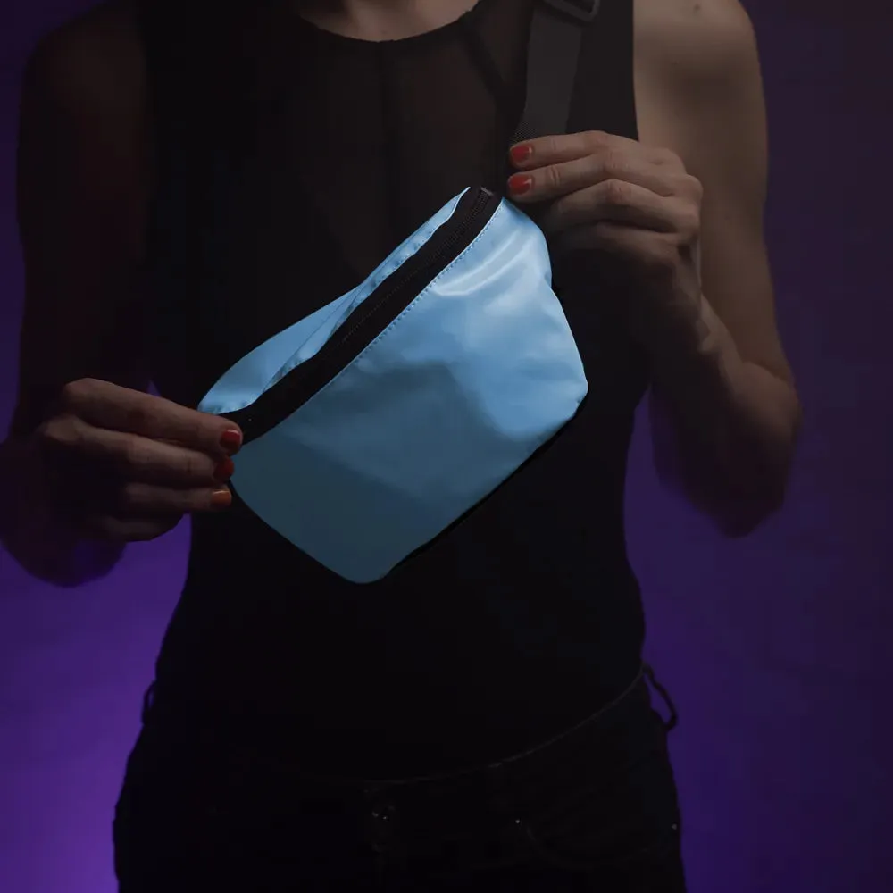 Reflective Berlin Pouch bæltetaske – Blue Curacao