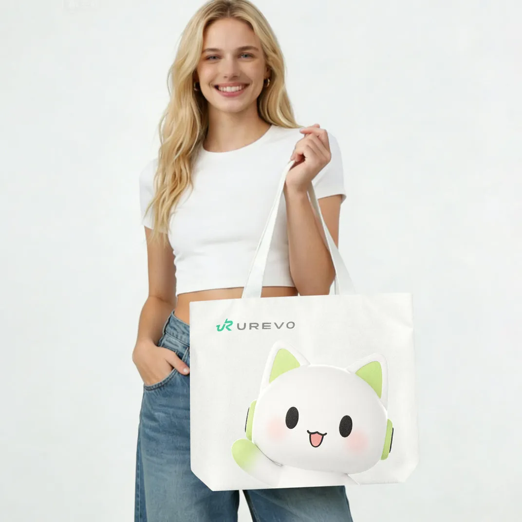 Urevo Waterproof Magnetic totebag hvid vandtæt