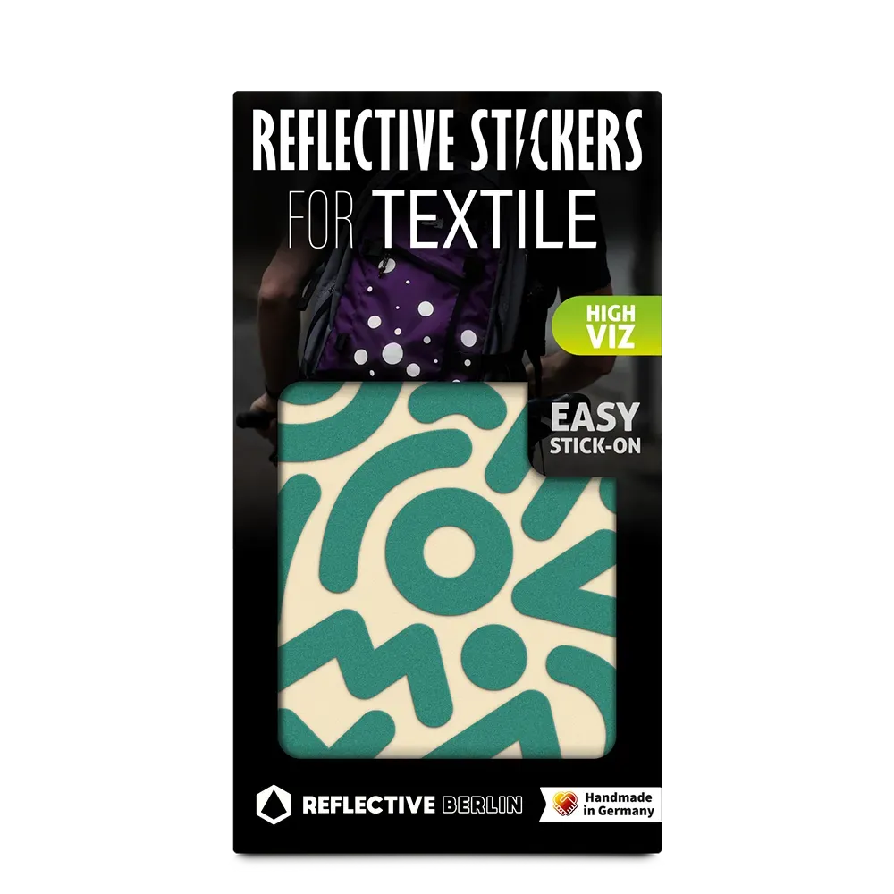 Reflective Berlin Doodle tekstilstickers reflekterende