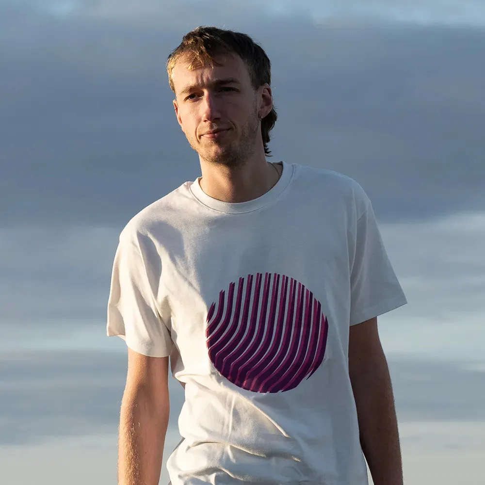 Reflective Berlin Sunset T-shirt off-white pink refleks