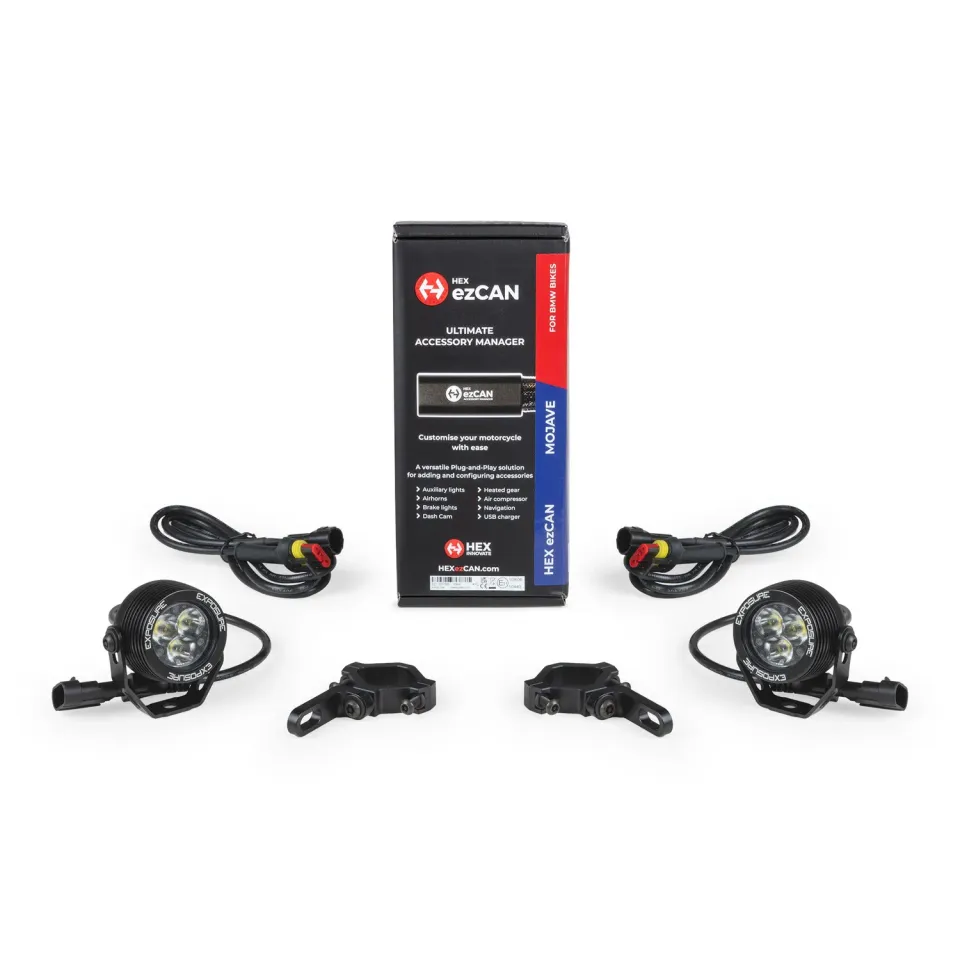 Exposure Lights Radial 3 lygtesæt Clear EZCAN mc