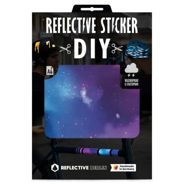Reflective Berlin Space DIY sticker refleks univers