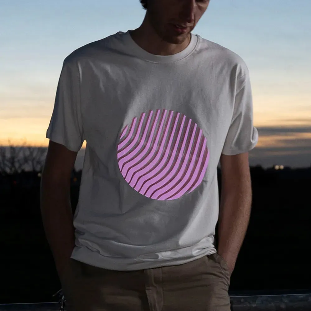 Reflective Berlin Sunset T-shirt off-white pink refleks