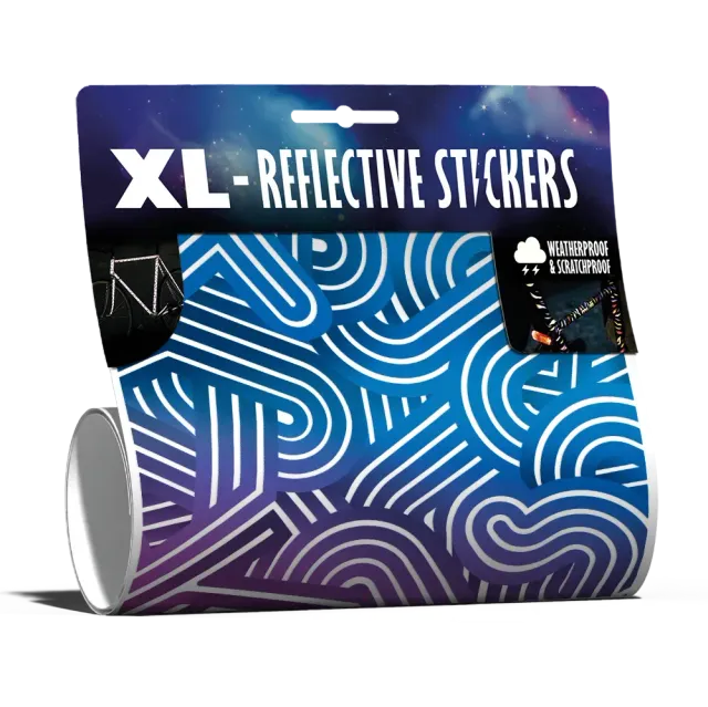 Reflective Berlin XL Sticker Kit Bold refleksklistermærker black