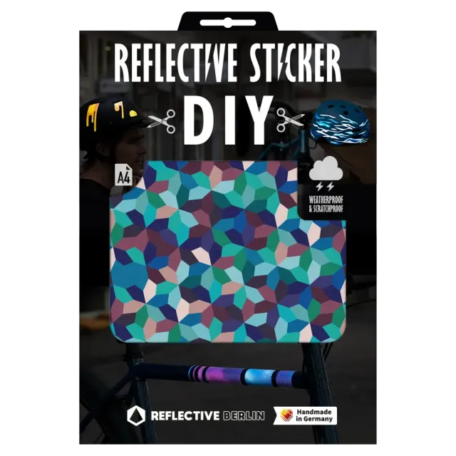 Reflective Berlin Bloom DIY refleksklistermærke pastel blomst