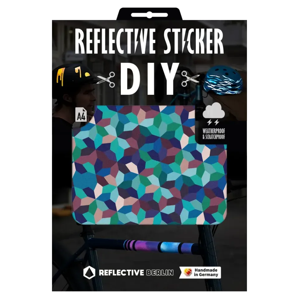 Reflective Berlin Bloom DIY refleksklistermærke pastel blomst