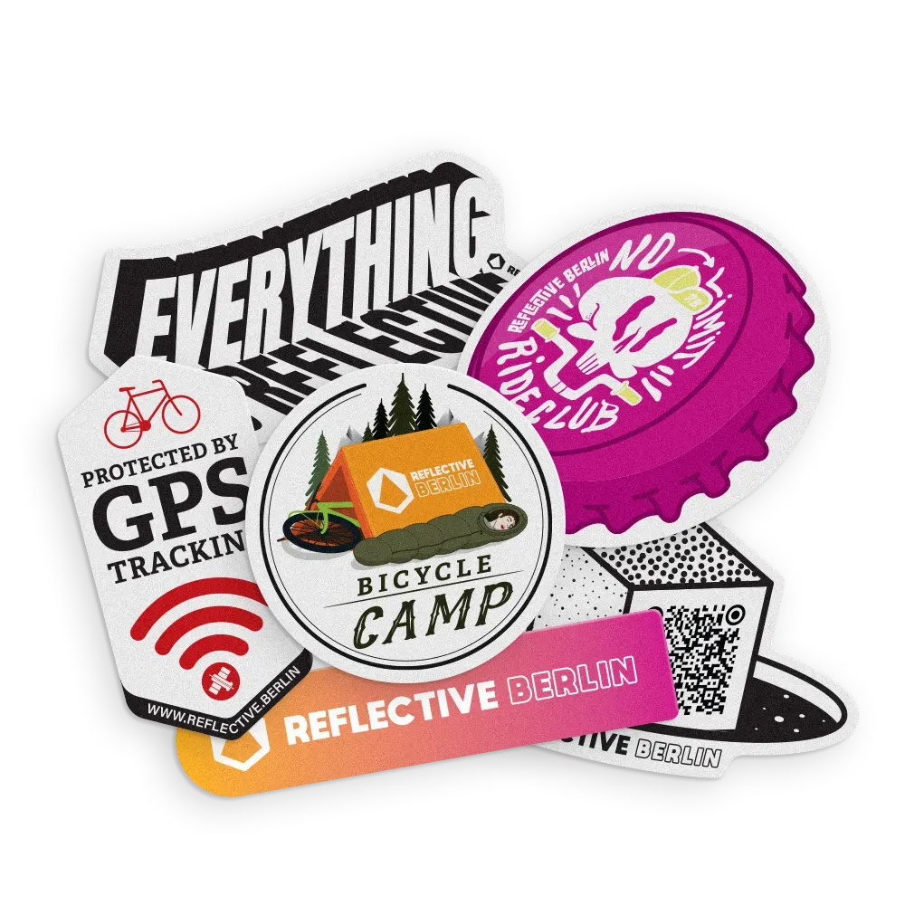 Reflective Berlin Mini refleksstickers Ride Your Bike
