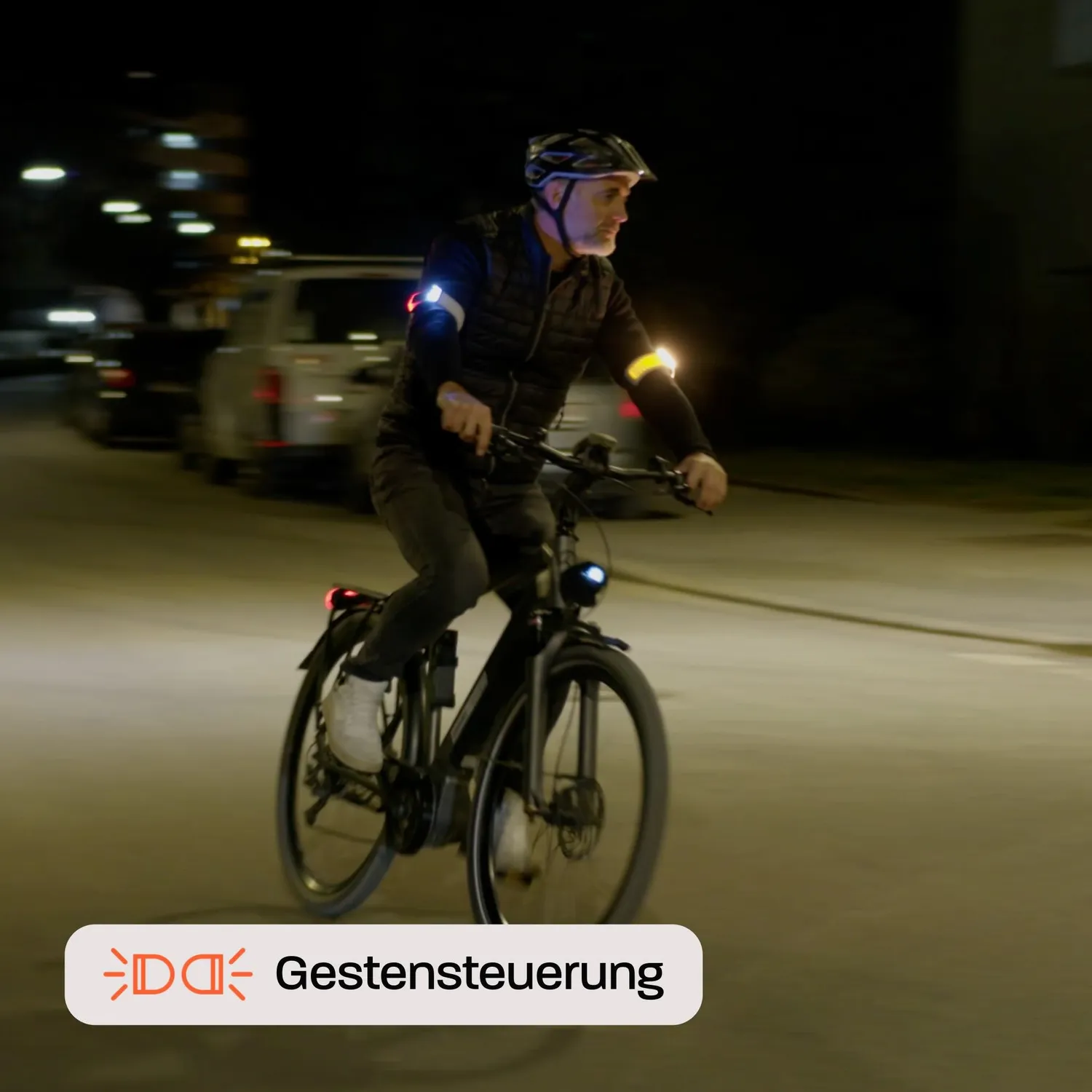 Flasher Duo LED armbånd 2-pak til cykel