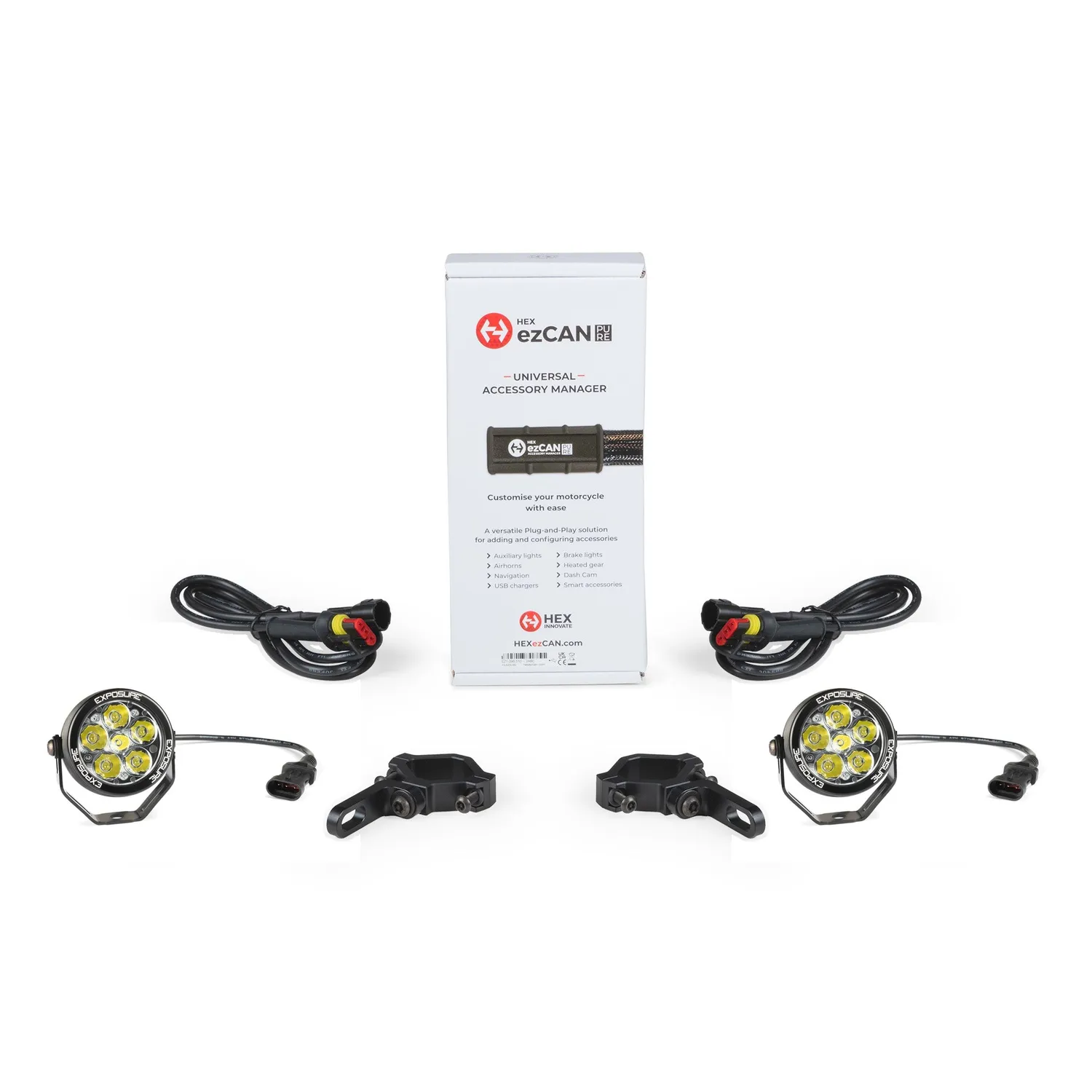 Exposure Lights Radial 6 motorcykel lygtesæt EZCAN