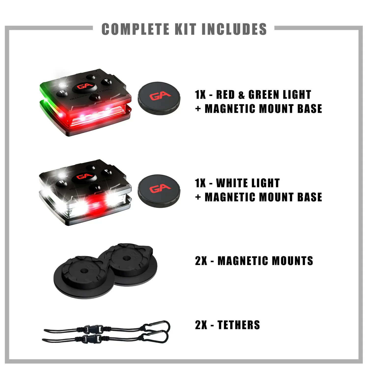 Guardian Angel Kayak LED lygte combo kit hvid