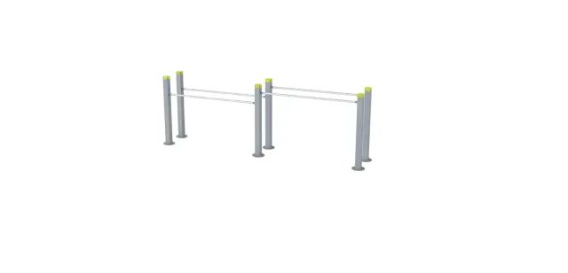 Denfit DSW4352 dipstativ dobbelt 2 højder udendørs