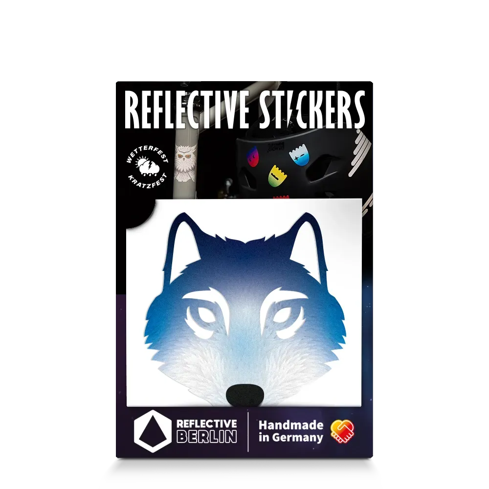 Reflective Berlin Wolf refleksmærke grå