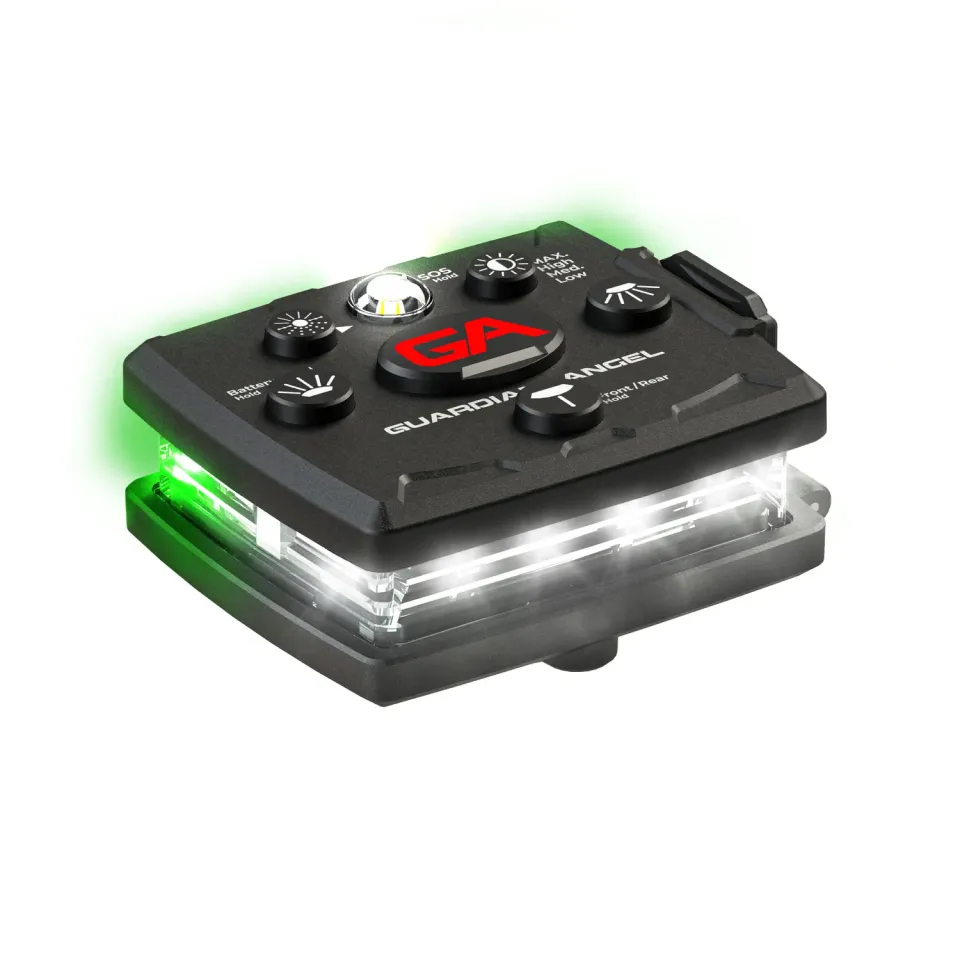 Guardian Angel Micro Series White/Green lygte hvid/grøn 14 LED