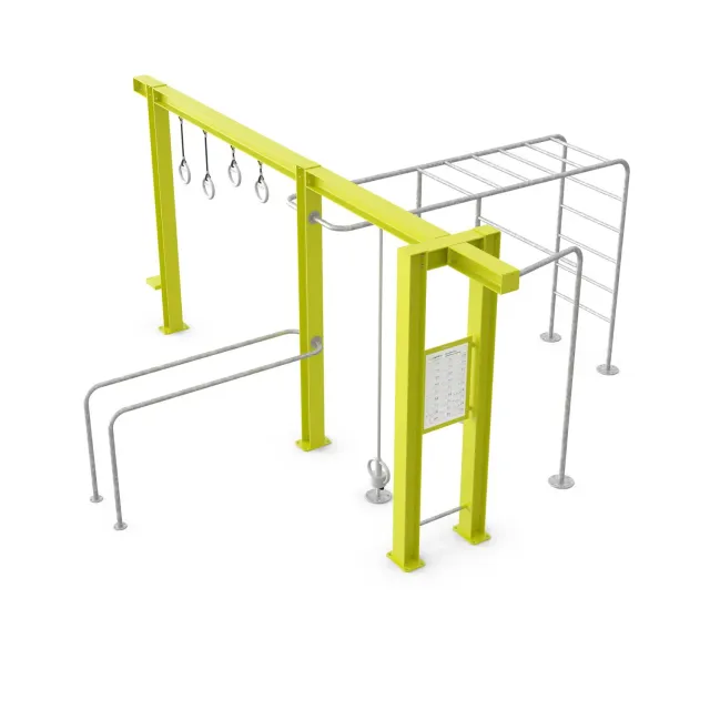 Denfit Crosstraining Pro 1 udendørs træningsstation monkey bars