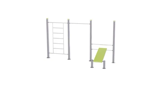 Denfit DSW4573 træningsstation pull-up bænk væg