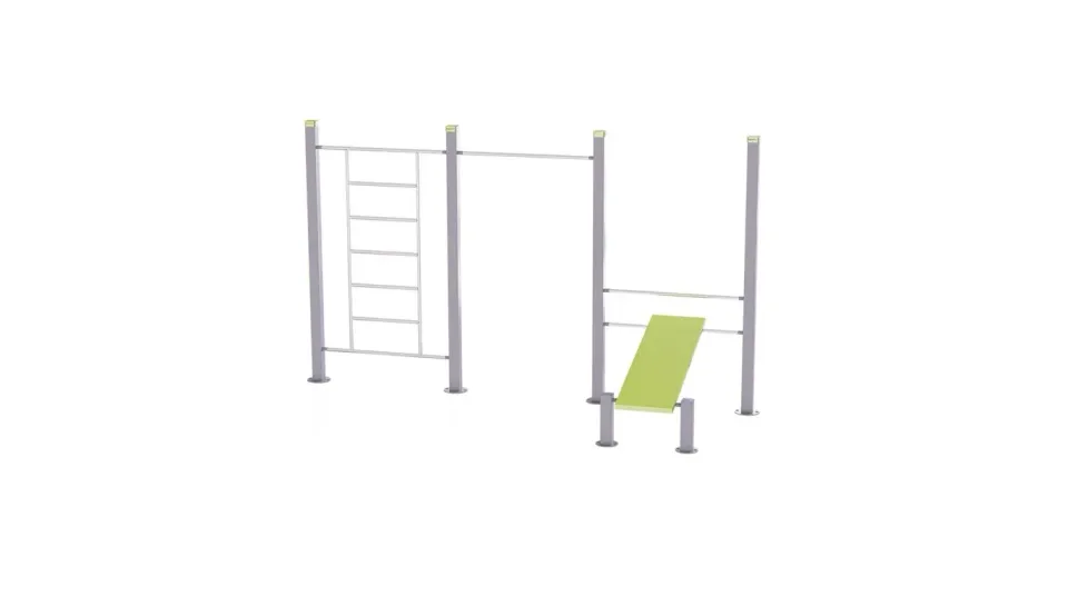 Denfit DSW4573 træningsstation pull-up bænk væg