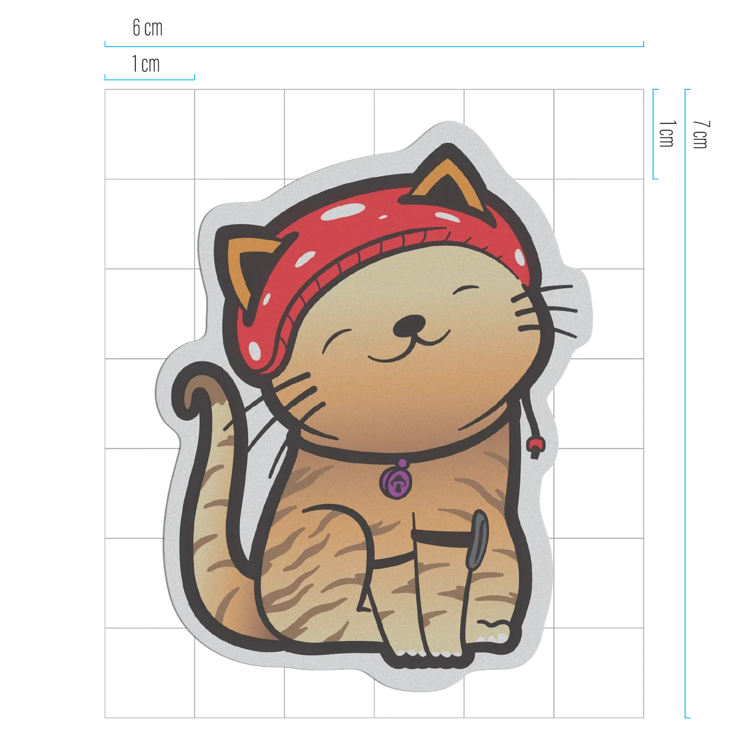 Reflective Berlin Friends Miez tekstilsticker kat refleks