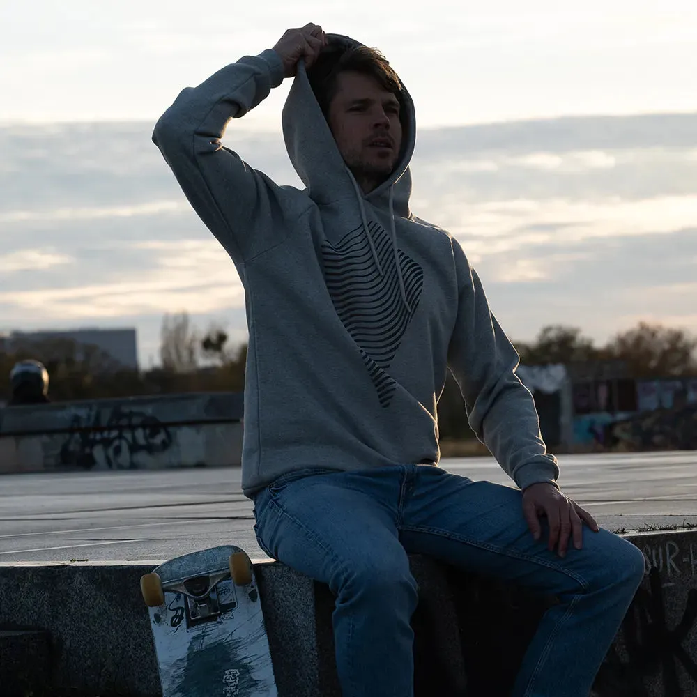 Reflective Berlin Dune hoodie grå – refleks