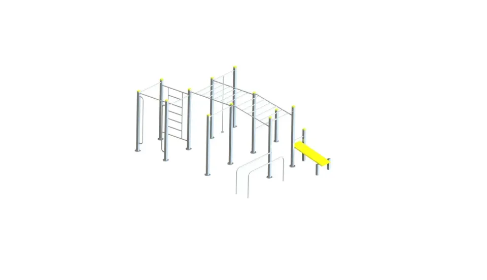 Denfit DSW4287 udendørs fitnessstation